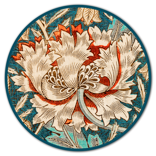 Runde Bilder - Kunstdrucke - William Morris im Kreisformat