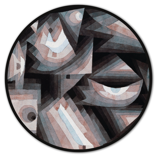 Runde Bilder - Kunstdrucke - Paul Klee's Kristallstufung im Kreisformat