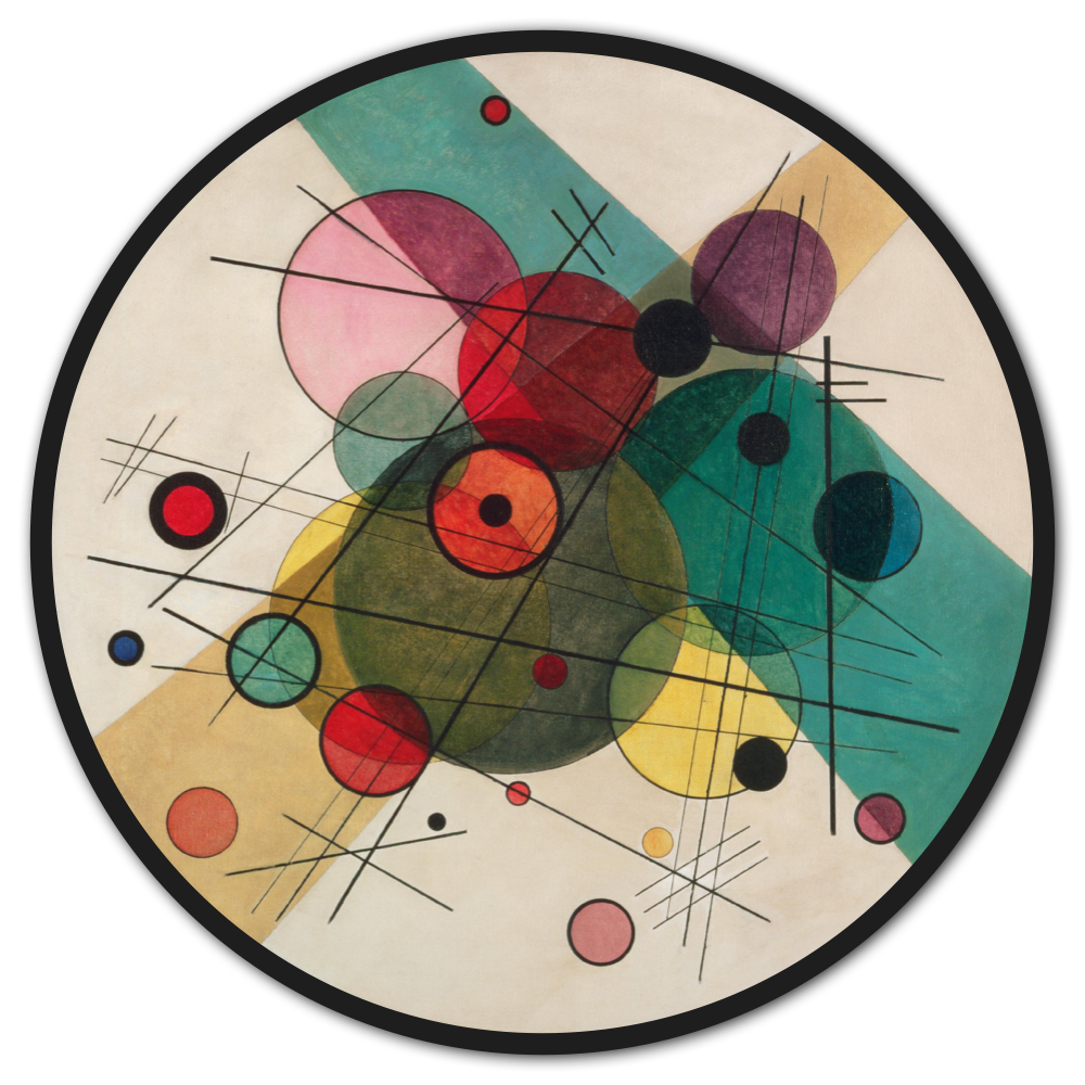Runde Bilder - Kunst Poster - Kandinsky im Kreisformat